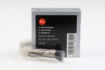 Leica C-Handschlaufe Alcantara light gold für C 18792