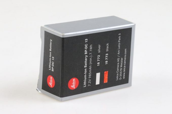 Leica Battery Pack BP-DC13 schwarz 18773