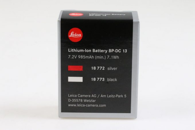 Leica Battery Pack BP-DC13 silber 18772