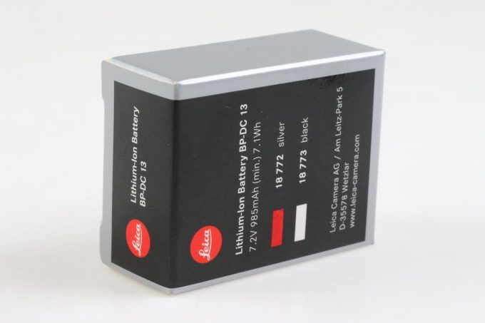 Leica Battery Pack BP-DC13 silber 18772