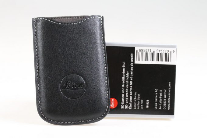 Leica SD-Karten und Kreditkarten Etui schwarz 18538