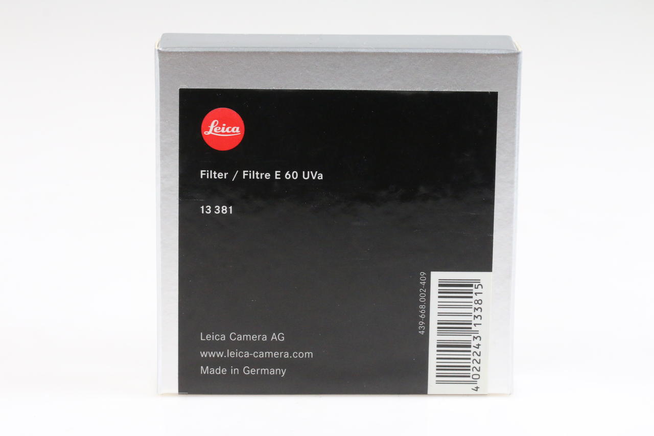 Leica UVa Filter E60 – 13381 – Foto Köberl – Secondhand