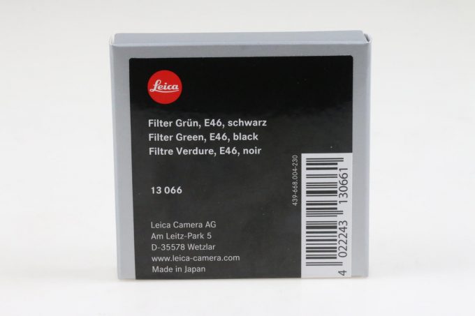 Leica Grünfilter E46 black 13066