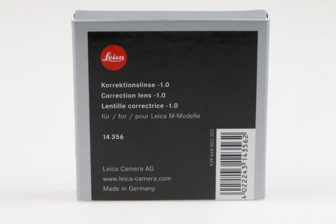 Leica Korrektionslinse II -1.0 für Leica M 14356