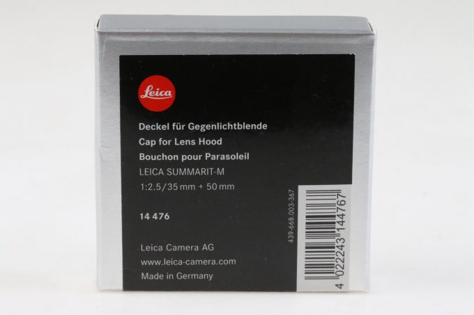 Leica Deckel für Gegenlichtblende Summarit-M 35/50mm 14476