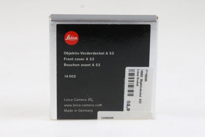Leica Objektivdeckel 14002 A53 mm schwarz