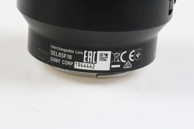 Sony FE 85mm f/1,8 - #1944442