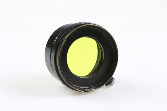 Leica Sonnenblende für Elmar 5cm mit Feststellschraube, Gelbfilter