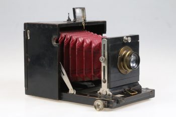 Holzkamera schwarz 9x12cm mit Steinheil - #60980