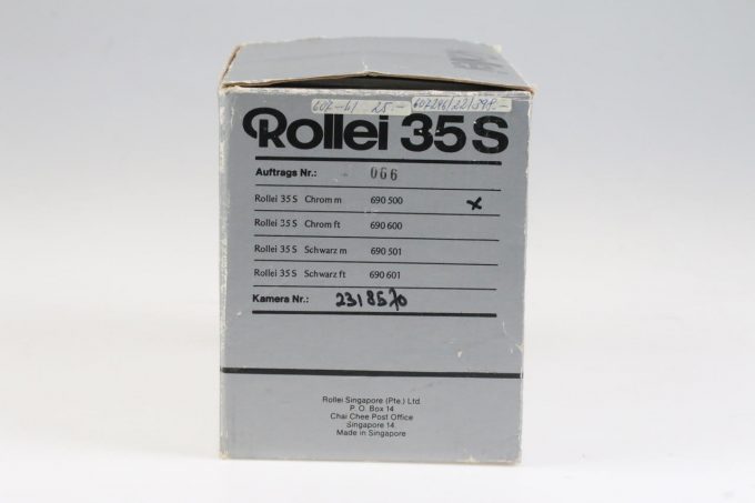 Rollei 35S Originalverpackung
