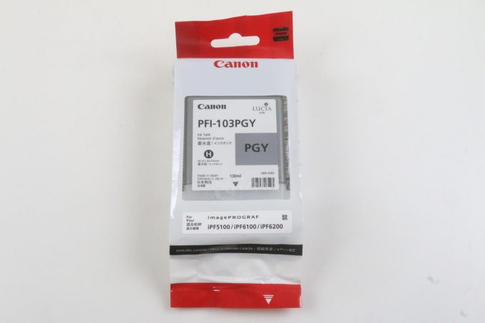 Canon PFI-103PGY Tintenpatrone - Abgelaufen