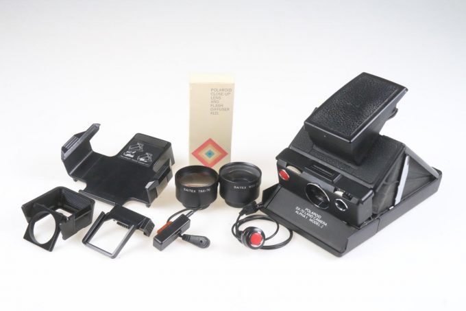 Polaroid SX-70 Land Camera - Alpha 1 Model 2 - schwarz - DEFEKT