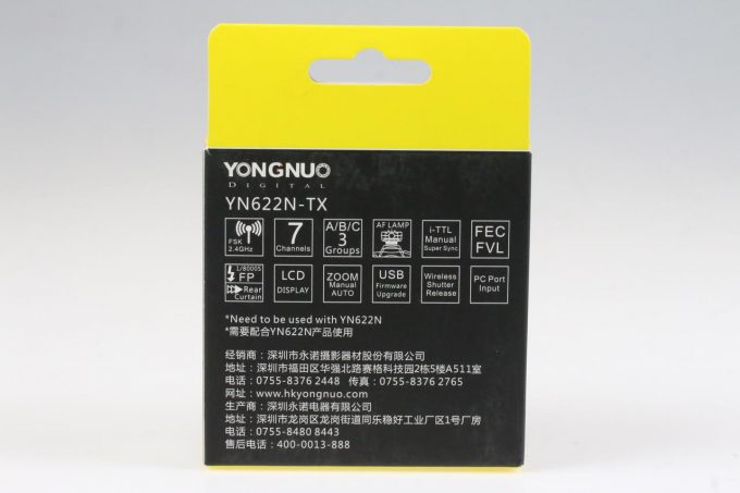 Yongnuo YN622N - TX Wireless Flash Controller für Nikon