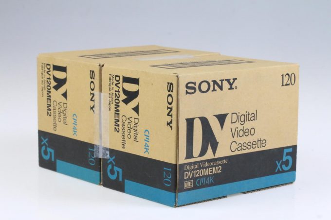 Sony DV120 120min Digital Video Kassetten IC Memory - 10 Stück