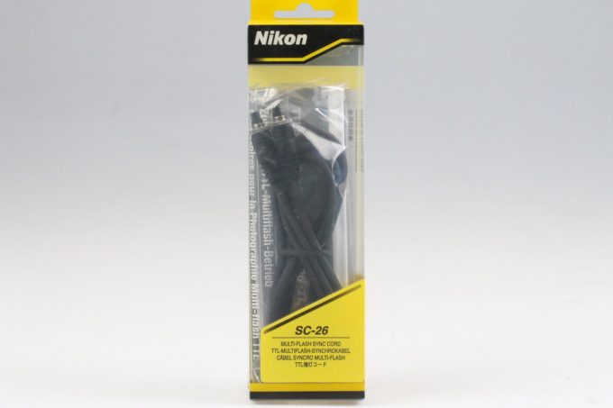 Nikon SC-26 TTL-Multiflash-Synchronkabel Blitzkabel