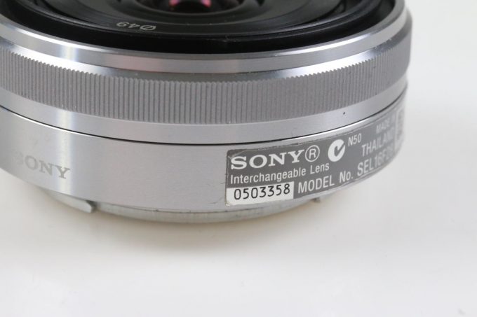 Sony E 16mm f/2,8 Pancake (APS-C) - #0503358