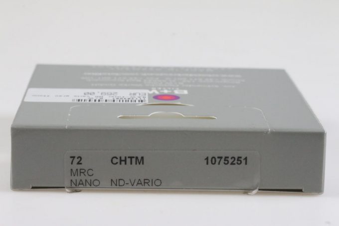 B+W CHTM MRC Nano ND-Vario Graufilter 72mm