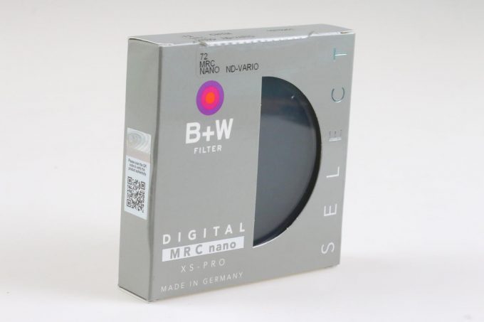 B+W CHTM MRC Nano ND-Vario Graufilter 72mm