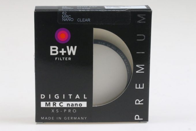 B+W XS-Pro MRC Nano Clear 62mm
