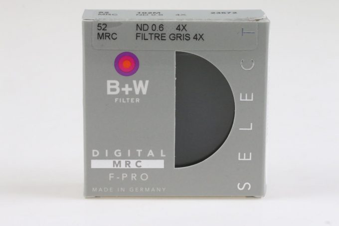 B+W MRC 102M Neutaldichte ND 0,6 4x 52mm