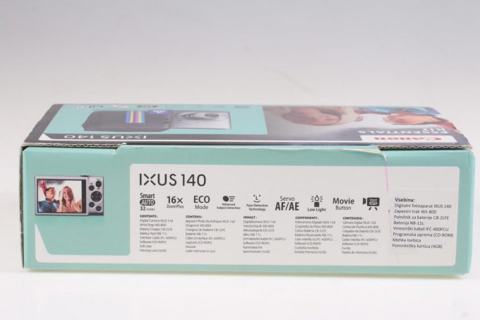 Canon Ixus 140 Digitalkamera Kit - #633062018436