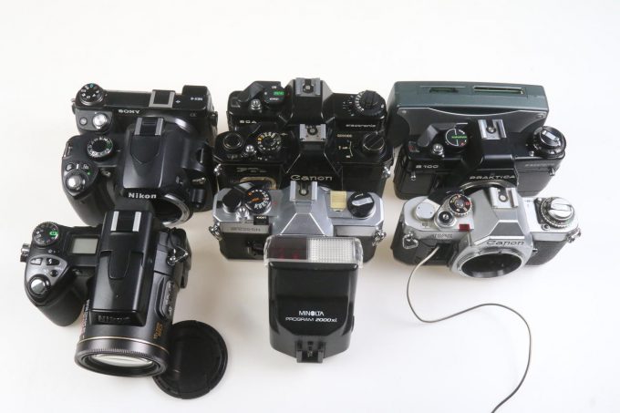 Konvolut diverse Kameras - 8 Stück - Bastlergeräte