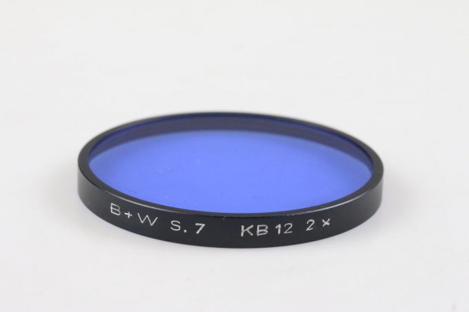 B+W Blaufilter KB12 2x Serie 7