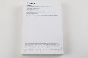 Canon EOS R Bedieungsanleitungen