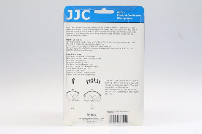 JJC Stereo Mikrophon MIC-1