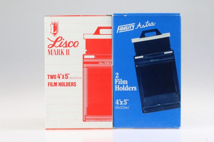 Astra/Lisco Planfilmkassetten 4x5inch / 4 Stück