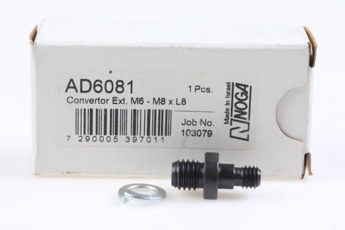 Noga AD6081 Adapter Ext. M6 - M8 (l.8mm)