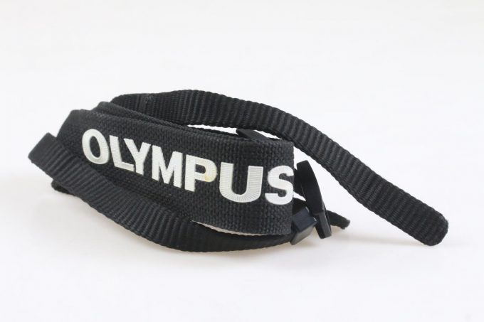 Olympus Gurt schwarz mit weißer Aufschrift