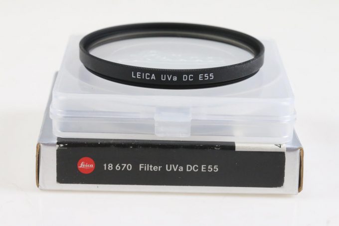 Leica UVa Filter DC E55 schwarz 18670