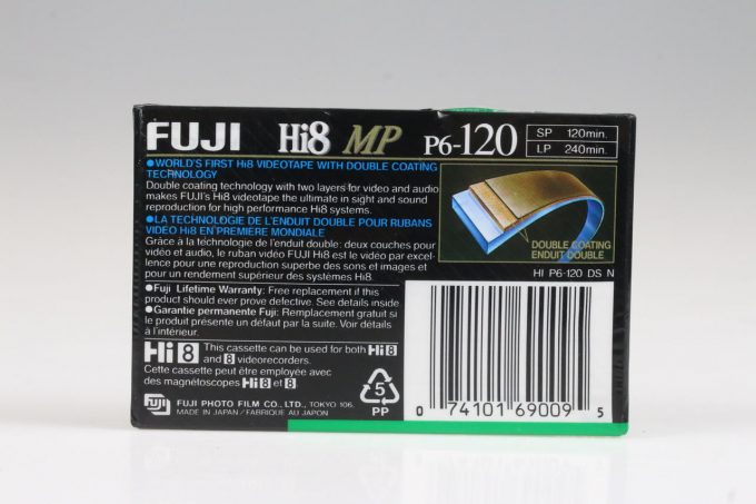 FUJIFILM Hi8 MP Videokassette P6-120