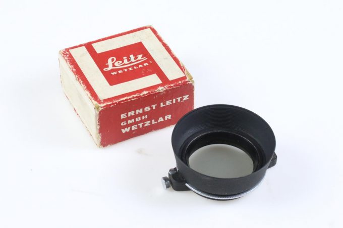 Leica Polfilter 13352 mit Schwenkhalterung und Gegenlichtblende
