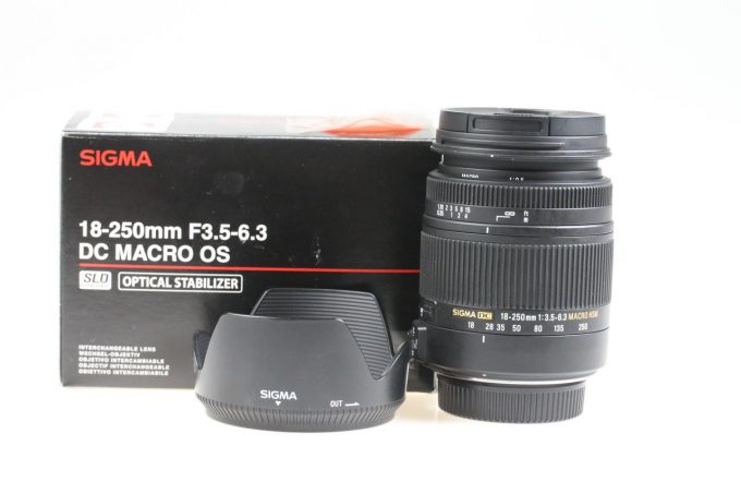 Sigma 18-250mm f/3,5-6,3 DC OS HSM für Nikon F (DX) - #13790017
