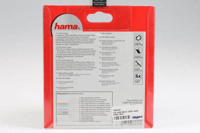 Hama LCD Schutzglas für Canon 5D II