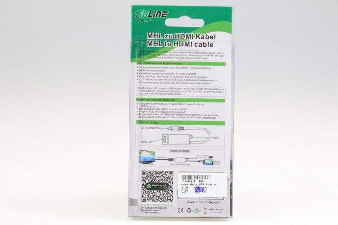 Inline - MHL zu HDMI Kabel