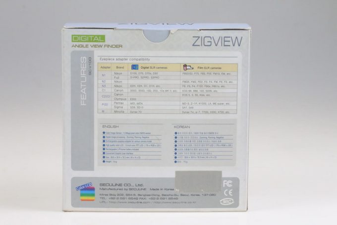 ZIGView SC-V100 Digital View Finder