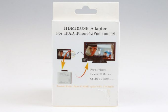 HDMI & USB Adapter für iPad / iPhone / iPod touch NEU