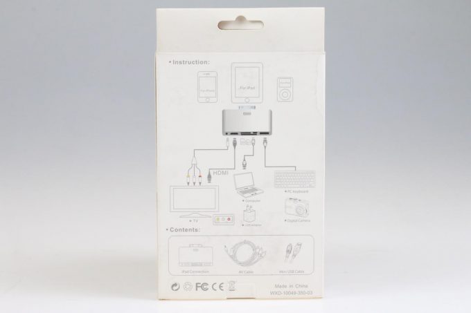 hdmi & av connection kit für iPad