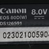 Canon EOS 80D - #023021005904