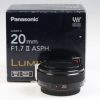 Panasonic Lumix G 20mm 1,7 II ASPH schwarz - #8004355