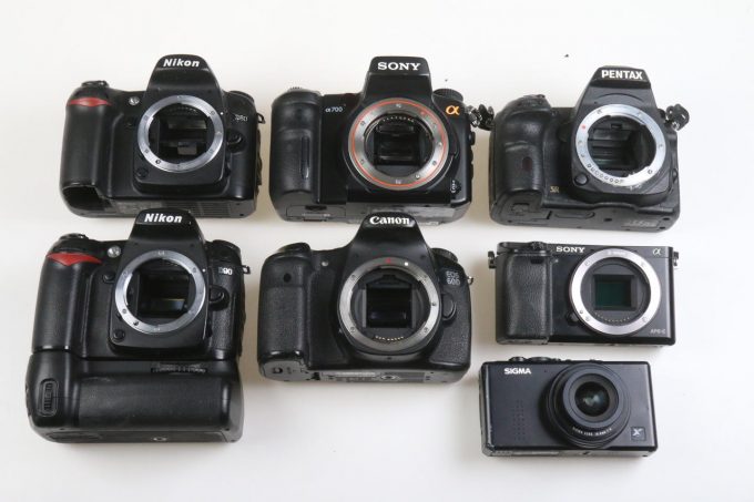 Konvolut diverse Digitalkameras - 7 Stück Bastlergeräte