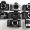 Konvolut diverse analoge SLRs - 7 Stück Bastlergeräte