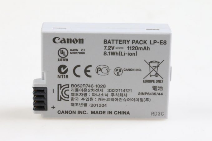 Canon LP-E8 Li-Ionen Akku / Battery