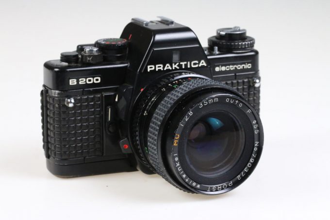 Praktica B200 electronic mit Porst 35mmf/2,8 MC - #0480807