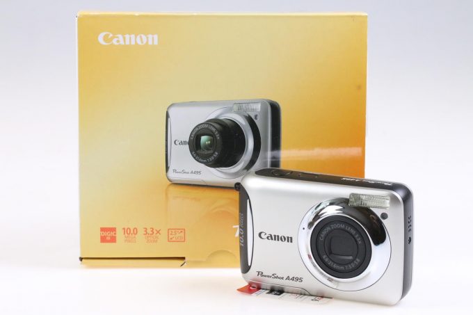 Canon PowerShot A495 Digitalkamera Silber - #013060000515