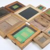 Konvolut diverse Holzrahmen und Belichtungskassetten