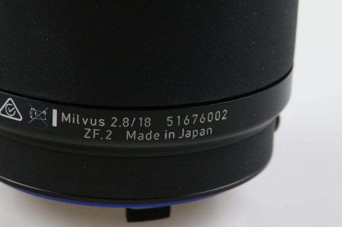 Zeiss Milvus 18mm f/2,8 ZF.2 für Nikon - #51676002